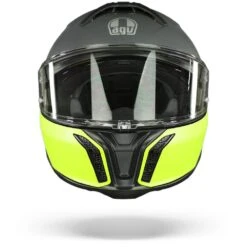 AGV Tourmodular Multi Balance Mat Zwart Geel Fluo Grijs Systeemhelm 9 AGV Tourmodular Multi Balance Mat Zwart Geel Fluo Grijs Systeemhelm -Motorrijden AGV Tourmodular Multi Mplk Balance Matt Black Yellow Fluo Grey.01
