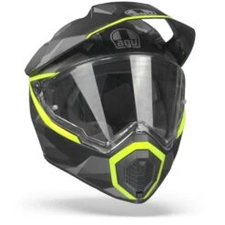 AGV AX9 Siberia Mat Zwart Geel Fluo Adventure Helm -Motorrijden Agvax9siberiamattblackyellowfluo.35