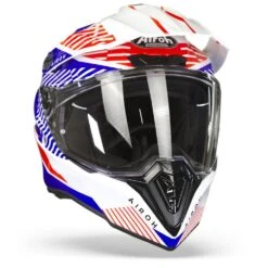Airoh Commander Boost Wit Blauw Glanzend Adventure Helm -Motorrijden Airoh commander boost white blue gloss.35