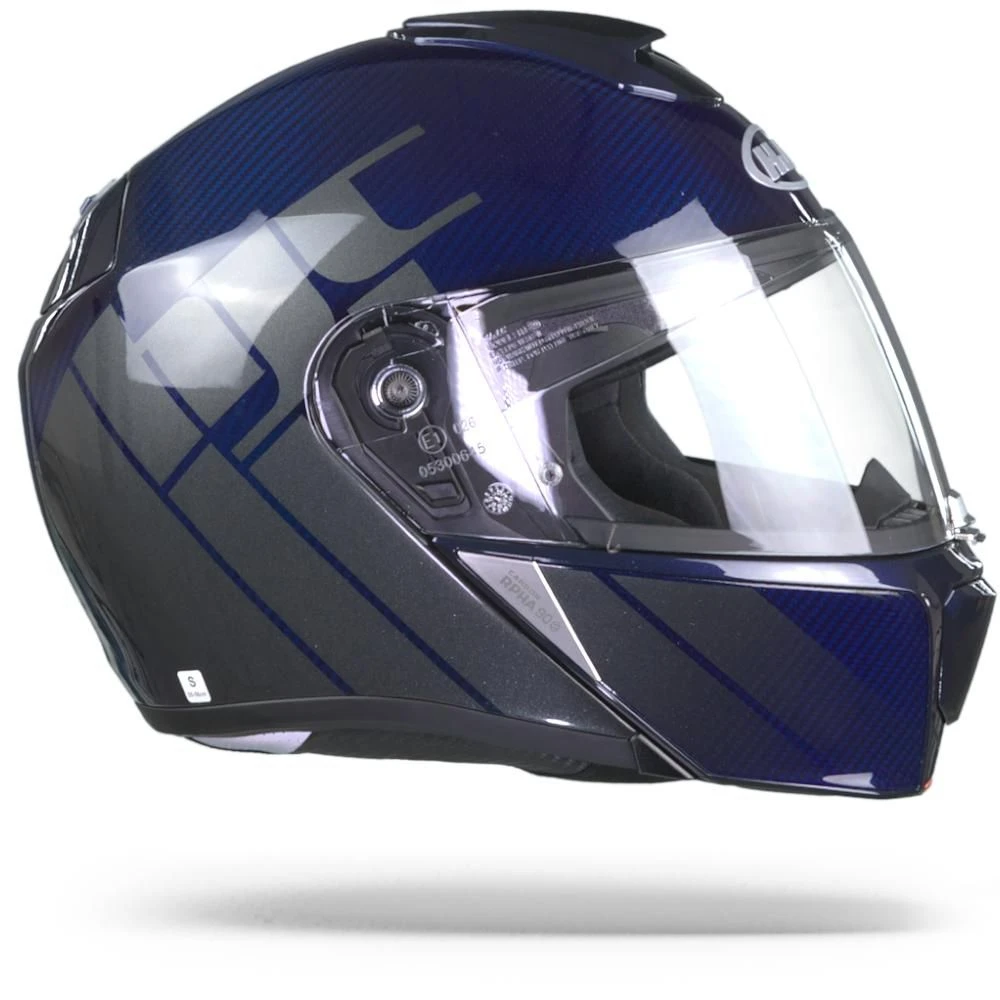 HJC RPHA 90s Carbon Balian Blauw Systeemhelm 5 HJC RPHA 90s Carbon Balian Blauw Systeemhelm - Afbeelding 3