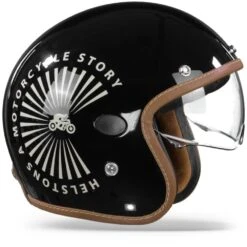 Helstons Sun Carbon Fiber Black Jethelm -Motorrijden HelstonsSunBlack.29