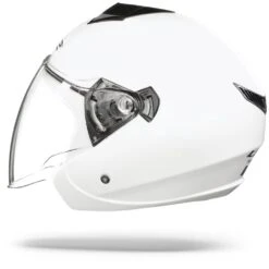 LS2 OF573 Twister II Single Mono Glanzend Wit Jethelm -Motorrijden Ls2 of573 twister II single mono gloss white.11