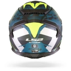 LS2 FF800 Storm Sprinter M.Zwart Zilver Cobalt Integraalhelm -Motorrijden Ls2 ff800 storm sprinter matt black silver cobalt.19