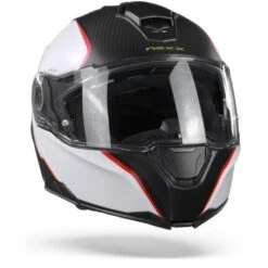 Nexx X.Vilitur Hyper-X Wit Rood Mat Systeemhelm -Motorrijden NexxXViliturHyper XWhiteRedMat.35