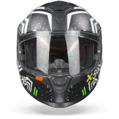 Nexx SX.100 Enigma Zwart Wit Mat Integraalhelm -Motorrijden Nexxsx.100enigmablack whitematt.01