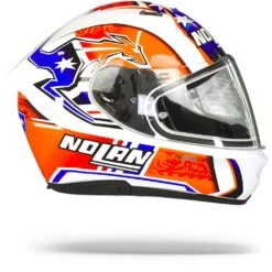 Nolan N60-6 Gemini Replica 50 C. Stoner Metal Wit Integraalhelm -Motorrijden Nolan n60 6 gemini replica 50.29