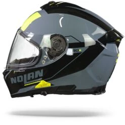 Nolan N80-8 Mandrake N-Com 48 Slate Grijs Geel Integraalhelm -Motorrijden Nolan n80 8 mandrake n com 48.11
