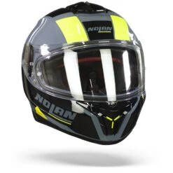 Nolan N80-8 Mandrake N-Com 48 Slate Grijs Geel Integraalhelm -Motorrijden Nolan n80 8 mandrake n com 48.35