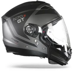 Nolan N70-2 GT Glaring N-Com 046 Mat Lava Grijs Zwart Multihelm -Motorrijden Nolan N70 2 GT Glaring N Com 046.29