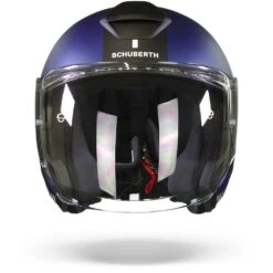 Schuberth M1 Pro Mercury Blauw Wit Jethelm -Motorrijden Schuberth m1 pro murcury blue white.01