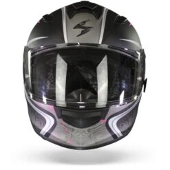 Scorpion EXO-491 Run Mat Zwart Roze Integraalhelm -Motorrijden Scorpion exo 491 run matt black pink.01