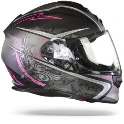 Scorpion EXO-491 Run Mat Zwart Roze Integraalhelm -Motorrijden Scorpion exo 491 run matt black pink.29
