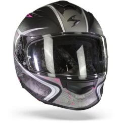 Scorpion EXO-491 Run Mat Zwart Roze Integraalhelm -Motorrijden Scorpion exo 491 run matt black pink.35