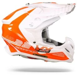 Scorpion VX-22 Air Ares Wit-Neon Rood Crosshelm -Motorrijden Scorpion vx 22 air ares white neon red.29