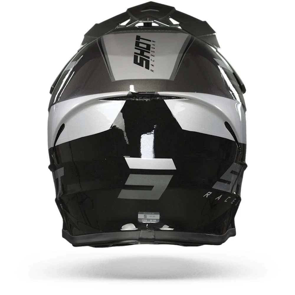 SHOT Furious Chase Zwart Grijs Glanzend Crosshelm 7 SHOT Furious Chase Zwart Grijs Glanzend Crosshelm - Afbeelding 5