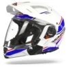 SMK Hybrid Evo Tide Wit Blauw Multihelm -Motorrijden Smk hybrid evo tide white blue.07