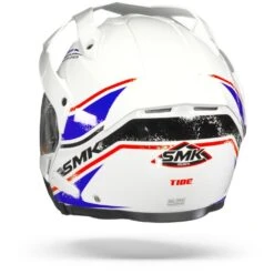 SMK Hybrid Evo Tide Wit Blauw Multihelm -Motorrijden Smk hybrid evo tide white blue.17