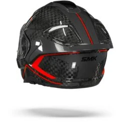 SMK Titan Carbon Nero Rood Grijs Integraalhelm -Motorrijden Smk titan carbon nero red grey.16
