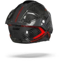 SMK Titan Carbon Nero Rood Grijs Integraalhelm -Motorrijden Smk titan carbon nero red grey.22