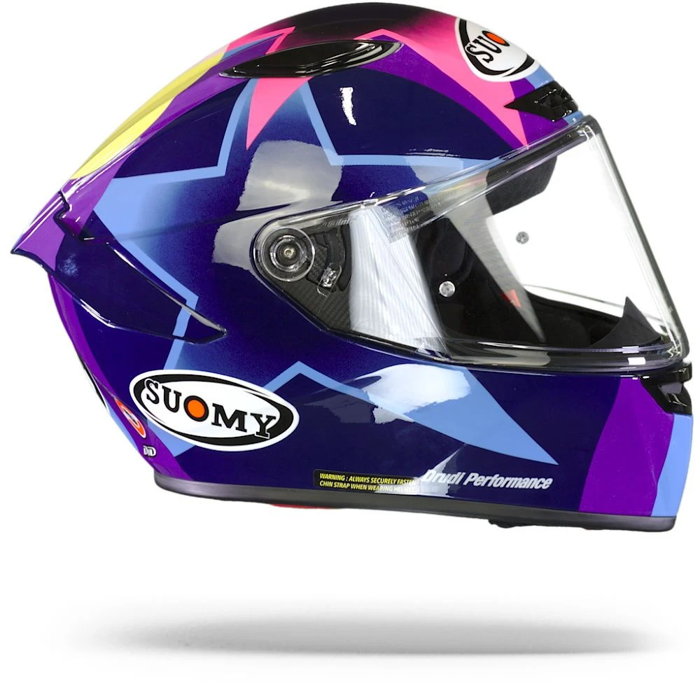 Suomy Track 1 Bastianini Replica Blauw Paars Integraalhelm 3 Suomy Track 1 Bastianini Replica Blauw Paars Integraalhelm