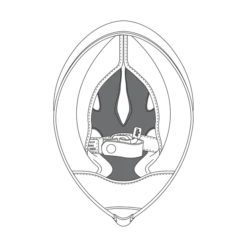 AGV Pista GP R Double Face Crown Pad Zwart Geel