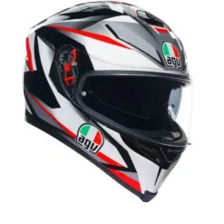 Agv K5 S Agv E2205 Multi Mplk Plasma Wit Zwart Rood Integraalhelm -Motorrijden agv k5 s agv e2205 multi mplk plasma white black red 1