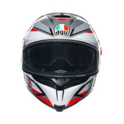 Agv K5 S Agv E2205 Multi Mplk Plasma Wit Zwart Rood Integraalhelm -Motorrijden agv k5 s agv e2205 multi mplk plasma white black red 6
