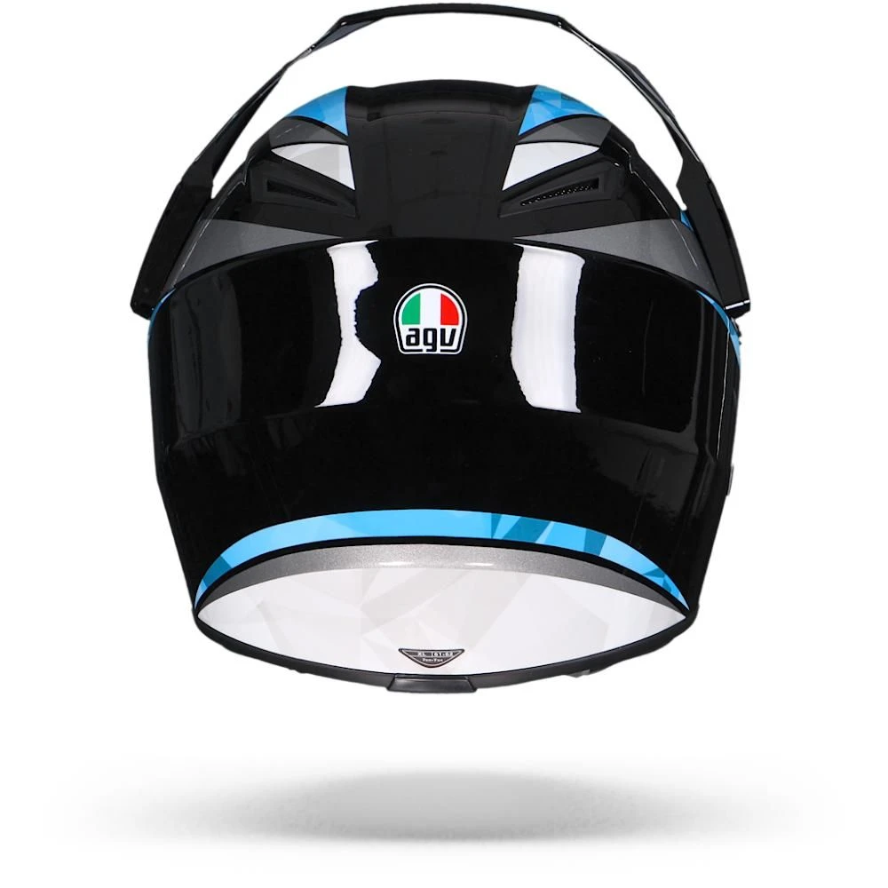 AGV AX9 North Zwart Wit Blauw Adventure Helm 5 AGV AX9 North Zwart Wit Blauw Adventure Helm - Afbeelding 3
