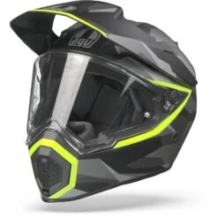 AGV AX9 Siberia Mat Zwart Geel Fluo Adventure Helm -Motorrijden agvax9siberiamattblackyellowfluo frontpage