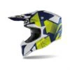 Airoh Wraap Raze Blauw Geel Crosshelm -Motorrijden airoh wraap raze blue yellow