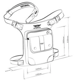 Artonvel Aviator Leg Bag -Motorrijden artonvel aviator leg bag4