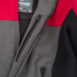 Bering Hoodiz Vented Anthracite Red Jacket -Motorrijden bering hoodiz vented anthracite red jacket 5