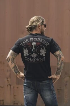 Rokker Tigers Black T-Shirt -Motorrijden c30107b