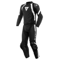 Dainese Avro 4 Leather 2Pcs Suit Black Matt Black Matt White -Motorrijden dainese avro 4 leather 2pcs suit s t black matt black matt white 1 1