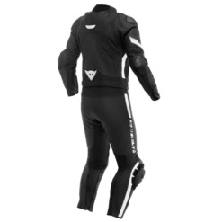 Dainese Avro 4 Leather 2Pcs Suit Black Matt Black Matt White -Motorrijden dainese avro 4 leather 2pcs suit s t black matt black matt white 3 1