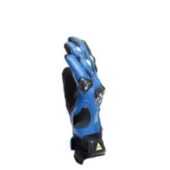 Dainese Carbon 4 Kort Racing Blauw Zwart Fluo Geel -Motorrijden dainese carbon 4 short leather gloves racing blue black fluo yellow 4