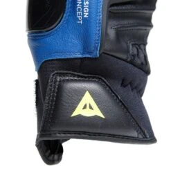 Dainese Carbon 4 Kort Racing Blauw Zwart Fluo Geel -Motorrijden dainese carbon 4 short leather gloves racing blue black fluo yellow 8