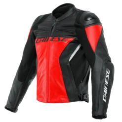 Dainese Racing 4 Leather Jacket Lava Red Black -Motorrijden dainese racing 4 leather jacket lava red black 1