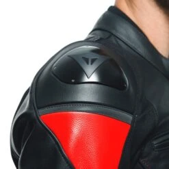 Dainese Racing 4 Leather Jacket Lava Red Black -Motorrijden dainese racing 4 leather jacket lava red black 4