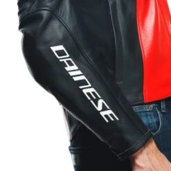 Dainese Racing 4 Leather Jacket Lava Red Black -Motorrijden dainese racing 4 leather jacket lava red black 5