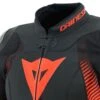 Dainese Super Speed 4 Leather Jacket Black Matt Fluo Red -Motorrijden dainese super speed 4 leather jacket black matt fluo red motorcycle jacket 3