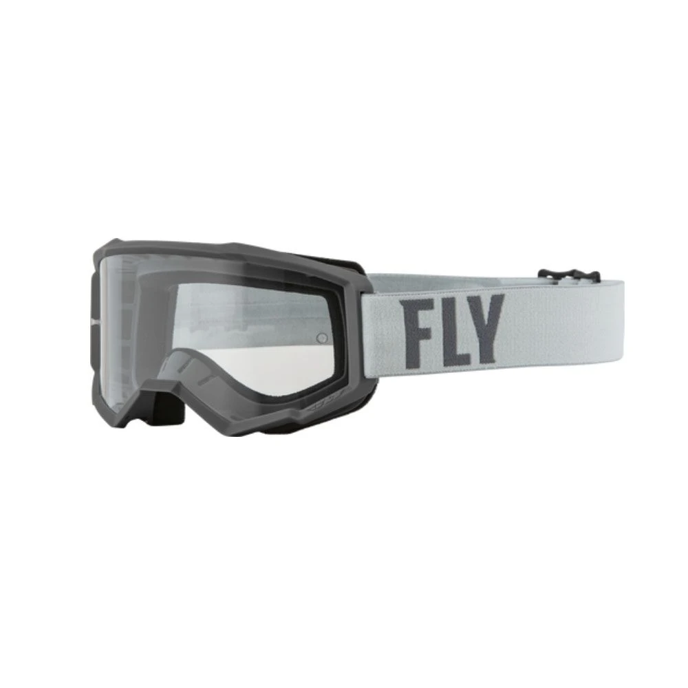 FLY Racing Focus Goggle Grey Dark Grey Clear Lens 3 FLY Racing Focus Goggle Grey Dark Grey Clear Lens