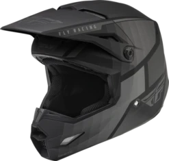 FLY Racing Kinetic Drift Zwart Charcoal Crosshelm