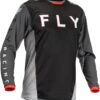 Fly Racing MX Jersey Kinetic Kore Black Grey -Motorrijden fly racing mx jersey kinetic kore black grey 1
