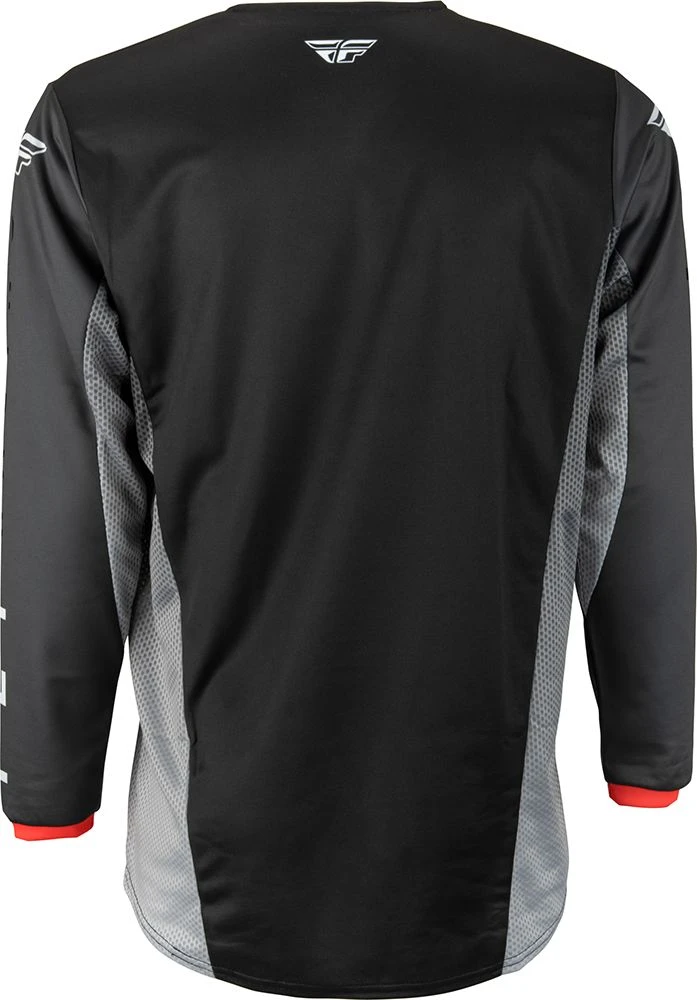 Fly Racing MX Jersey Kinetic Kore Black Grey 4 Fly Racing MX Jersey Kinetic Kore Black Grey - Afbeelding 2