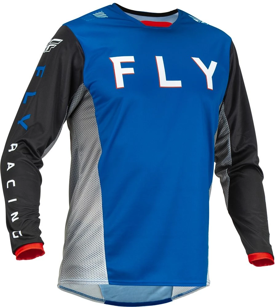 Fly Racing MX Jersey Kinetic Kore Blue Black 4 Fly Racing MX Jersey Kinetic Kore Blue Black - Afbeelding 2