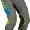 Fly Racing MX Pants Lite Grey Blue Hi-Vis -Motorrijden fly racing mx pants lite grey blue hi vis