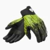 REV'IT! Spectrum Zwart Neon Geel -Motorrijden gloves spectrum black neon yellow front