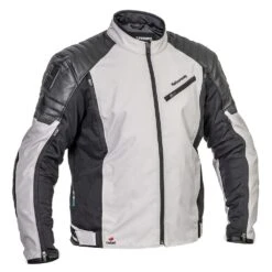 Halvarssons Solberg Light Grey Black -Motorrijden halvarssons solberg light grey black motorcycle jacket 3