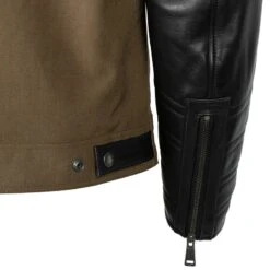 Helstons CRUISER Cuir-Tissu Nylon Kaki -Motorrijden helstons cruiser cuir tissu nylon kaki 3